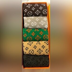 Louis Vuitton Multicolor Patterned Socks Set